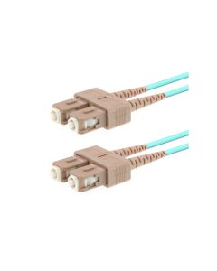 TX JUMPER DX SC/SC MM OM3 UPC LSZH 3 MTS 2MM AQUA