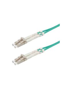 TX JUMPER DX LC/LC MM OM3 UPC LSZH 10 MTS 2MM AQUA