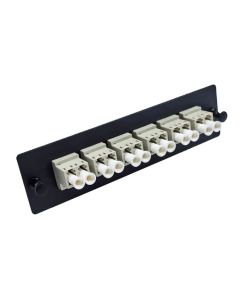 TX MINIPLACA EASYFIBER 6 GUIAS LC DUPLEX MM OM1 BEIGE