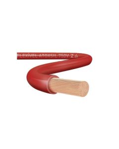 CABLE H07Z1-K LIBRE HALOGENO 1X10MM ROJO X 100 MTS IMP