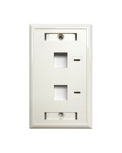 ECO FACE PLATE DOBLE BLANCO