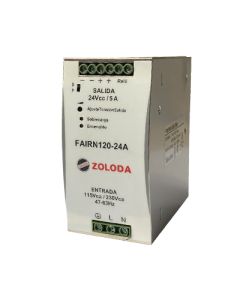 ZL FUENTE MONOFASICA 115-230VCA SAL 24VCC 5A 120W 560026