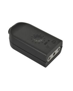 ENCHUFE HBRA VOL 2P+T 10A DOMICILIARIO NEGRO