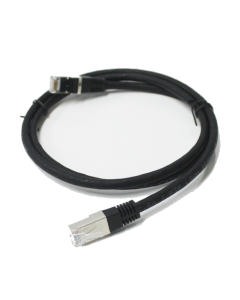 TX CORD CAT 6A S/FTP 1 MT NEGRO LSZH SLIMFLEX