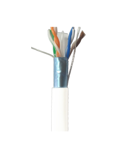 ECO CABLE F/UTP CAT 6 24 AWG BLANCO 305 MTS MULTIFILAR EXTERIOR