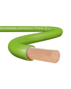 CABLE H07Z1-K LIBRE HALOGENO 1X4MM VERDE X 100 MTS IMP.