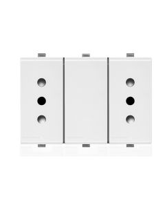 ST TOMA CORRIENTE DUPLEX 10A 250V 2P+T S22 BLANCO 223401