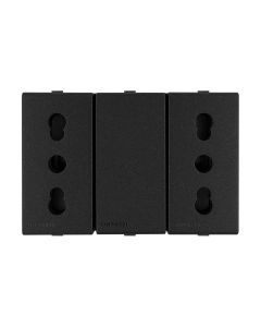 ST TOMA CORRIENTE DUPLEX 10/16A 250V 2P+T S44 CARBON 443510