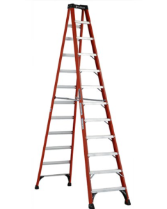 ESCALA FIBRA VIDRIO TIJERA 225 KG 3.66 MTS 12P