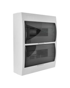 LX TABLERO SOBREPUESTO 24 MODULOS PUERTA TRANSPARENTE L/HALOGENOS IP41