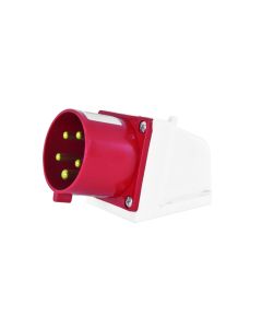 LX ENCHUFE INDUSTRIAL MACHO SOBREPUESTO 3P+N+T 32A 380V IP44 ROJO