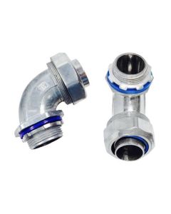 TK CONECTOR METALICO CURVO CONDUIT FLEX 20MM