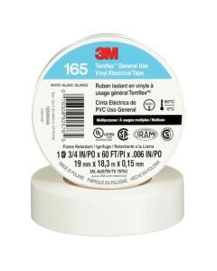 3M CINTA AISLADORA VINILICA TEMFLEX 165 19MM X 18 MTS BLANCO