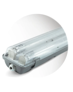 VKB EQUIPO ESTANCO HERMETICO LED 2X20W CON TUBO LED PARA KIT EMERGENCIA IP 65