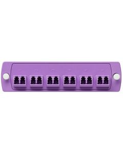 LV MINIPLACA OPT-X 6 GUIAS LC OM4+ DUPLEX 5F100-2PL VIOLETA