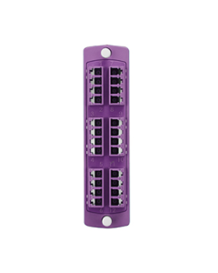 LV MINIPLACA OPT-X 6 GUIAS LC OM4+ CUADRUPLE 5F100-4PL VIOLETA