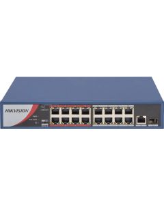 HIK SWITCH 16X10/100 + 2XUPLINK + 1XSFP POE 130W DS-3E0318P-E/M(C)(O-STD)