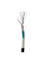 TX CABLE F/UTP CAT 6 23 AWG NEGRO 305 MTS EXTERIOR DOBLE CHAQUETA